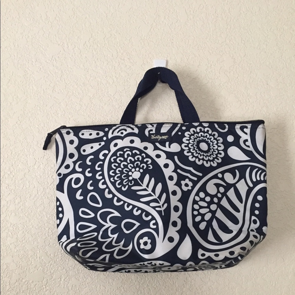 Thirty-One Thermal Tote Used Navy & White